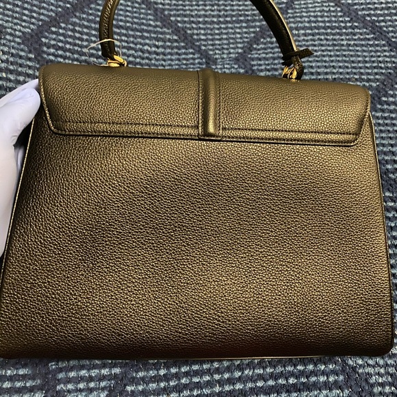 Celine black leather medium 16 satchel - Picture 3 of 5